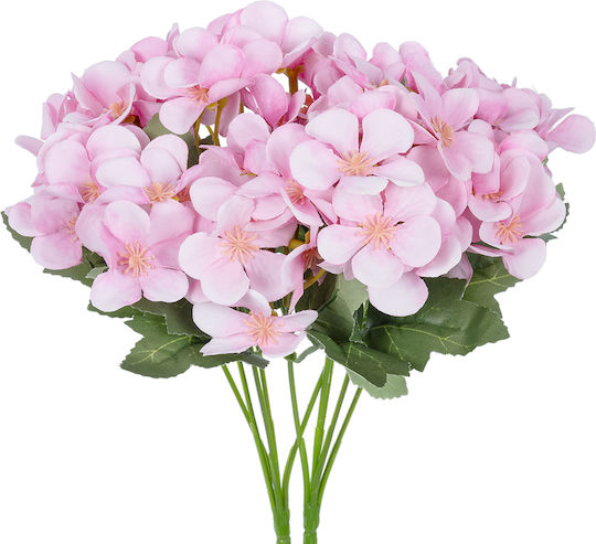 Decorative Artificial Flower Begonia Pink 30cm 2pcs GloboStar