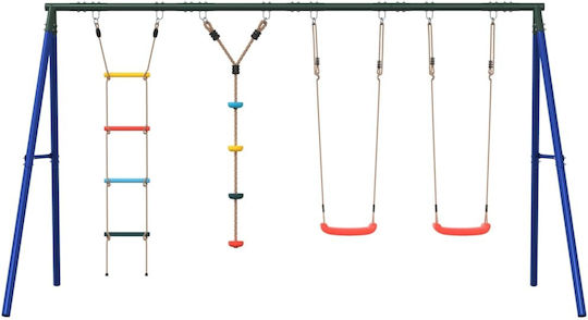 vidaXL Metal Double Swing 341x185x185cm Multicolour