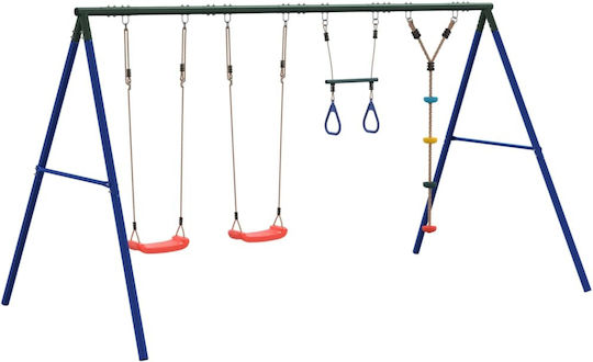 vidaXL Metal Double Swing Tray 341x185x185cm Multicolour