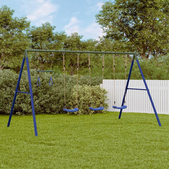 vidaXL Metal Hanging Swing 341x185x185cm Blue