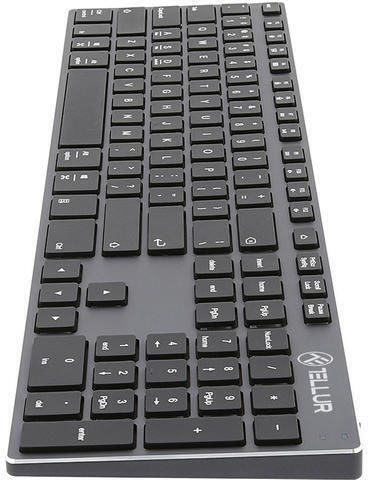 Tellur Shade Ασύρματο Πληκτρολόγιο Αγγλικό US Γκρι