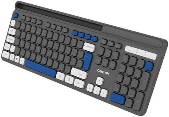 Canyon HKB-W03 Kabellos Nur Tastatur Englisch US Gray