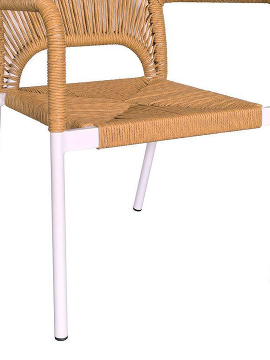 Synergy-norture Dining Room Set for Small Outdoor Spaces 3 Pieces White