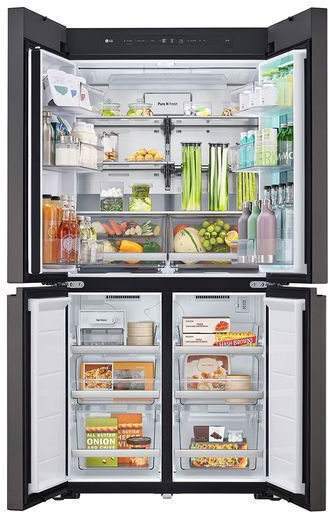 LG Side-by-Side Kühlschrank 617Es Total NoFrost H186.5xB91.4xT68.7cm. Weiß GMV960NNME