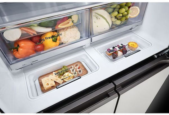 LG Side-by-Side Kühlschrank 617Es Total NoFrost H186.5xB91.4xT68.7cm. Weiß GMV960NNME