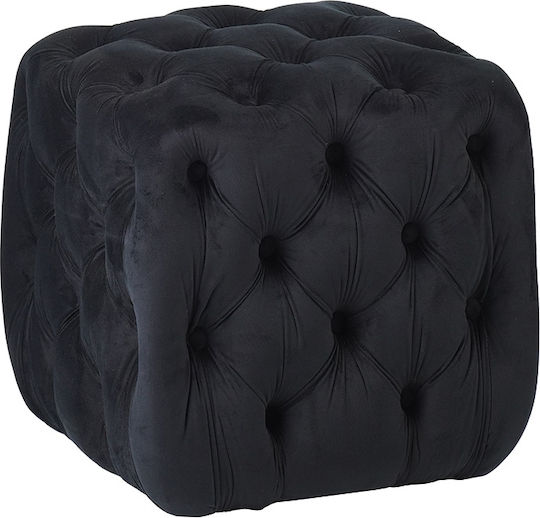 Σκαμπό Σαλονιού Astra Black Velvet 45x45x45εκ. Σκαμπό Σαλονιού Astra Black Velvet 45x45x45εκ.