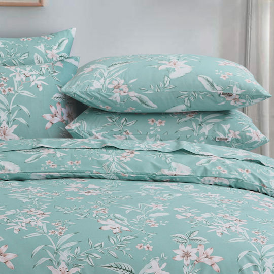 Casa Colori Σετ с корица за плик Тюркоаз 50x70см CCSM5070E-FLORAL