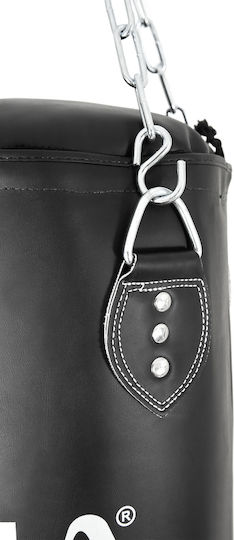 AMILA Δερμάτινος Σάκος Μποξ 26kg με Ύψος 120cm Μαύρος