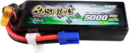 Battery Gens Ace G-tech 5000mah 14.8v 4s1p 60c Lipo Battery Pack Ec5 Connector Bashing Series