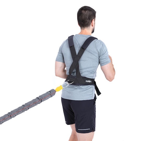 AMILA Widerstandsbänder Gymtube Licht Gray mit Riemen 5m