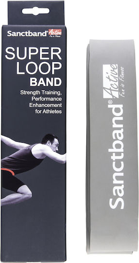 Sanctband Active Super Bandă de rezistență pentru exerciții Bucla Foarte Dur Gri Foarte tare+ 1.04m