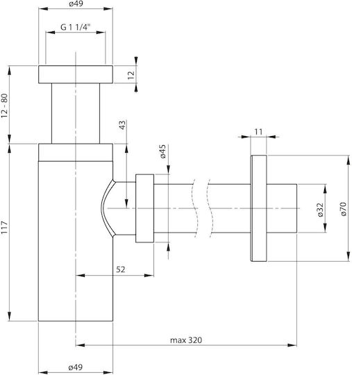 Deante Nhc Z31k Golden Sink Siphon