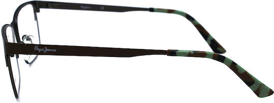 Pepe Jeans Männlich Metallisch Brillenrahmen Braun PJ1205-C2