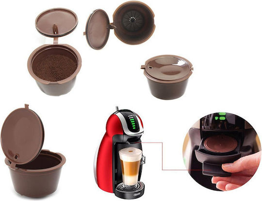 Verk Group Wiederbefüllbare Kapseln Kompatibel mit Maschine Dolce Gusto 5Mützen