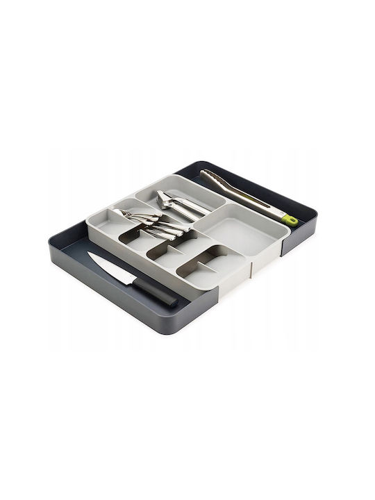 Verk Group Opening Plastic Drawer Cutlery Tray 50x39x5cm Grey