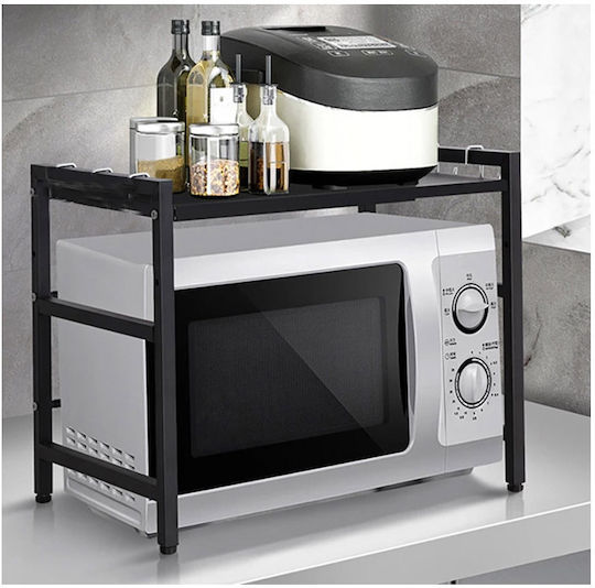 Verk Group Metallische Basis für Mikrowelle 65x36x44cm Schwarze