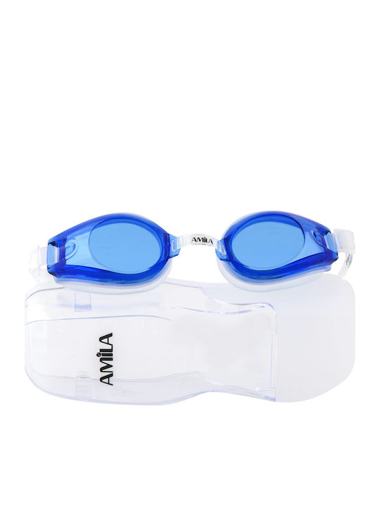 AMILA 1300AF Kids Blue Swimming Goggles