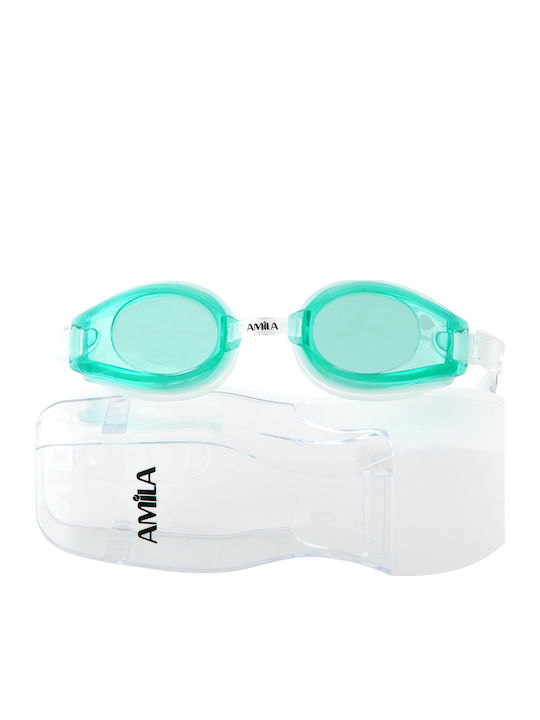 AMILA 1300AF Kids Green Swimming Goggles