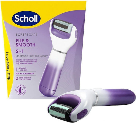 Electric Foot File Scholl Expert Care 2in1 Purple