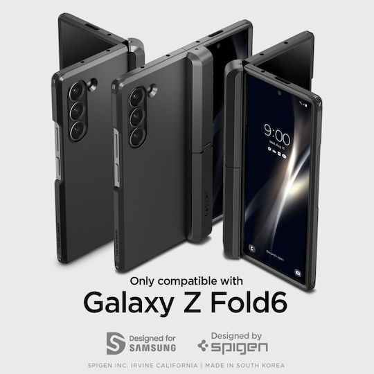 Spigen Tough Задна корица Силикон / Пластмаса 1.2мм Черен (Galaxy Z Fold6)
