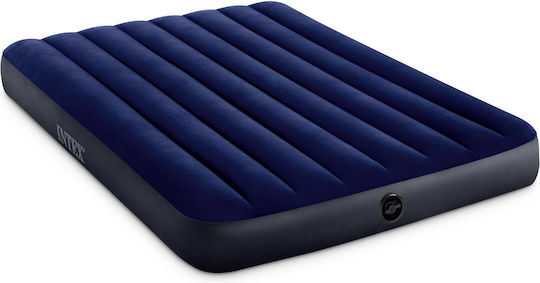 Intex Saltea Gonflabilă de Dormit Dublă Classic Downy 191x137x25cm Albastră