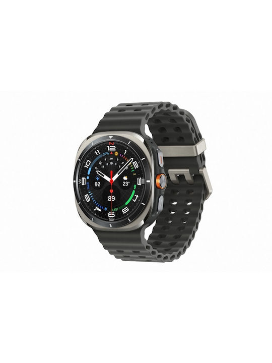 Samsung Galaxy Watch Ultra Titanium 47mm Αδιάβροχο με eSIM και Παλμογράφο (Titanium SIlver)