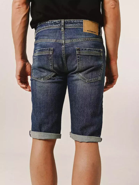 Edward Jeans Herrenshorts Jeans Blau