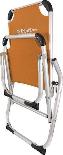 Escape Plus Small Chair Beach Aluminium with High Back Orange