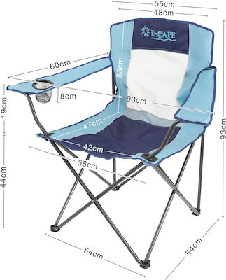 Escape Chair Beach Aluminium Turquoise Waterproof