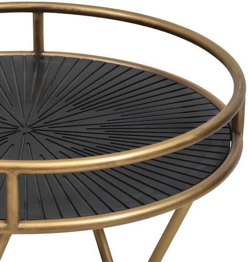 Round Side Table Fl167 Metal Bronze 47xLength49xHeight49cm