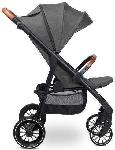 Caretero Apple Καρότσι Μωρού Kατάλληλο για Nεογέννητο Dark Grey
