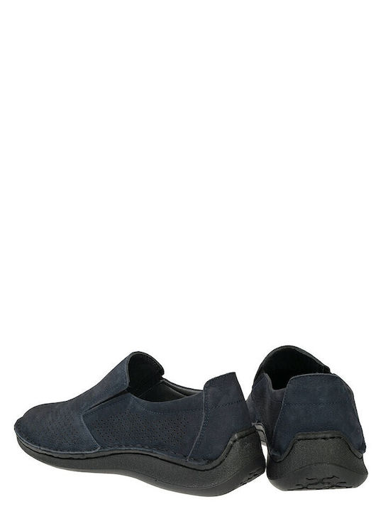 Δερμάτινα Ανδρικά Casual Παπούτσια Navy
