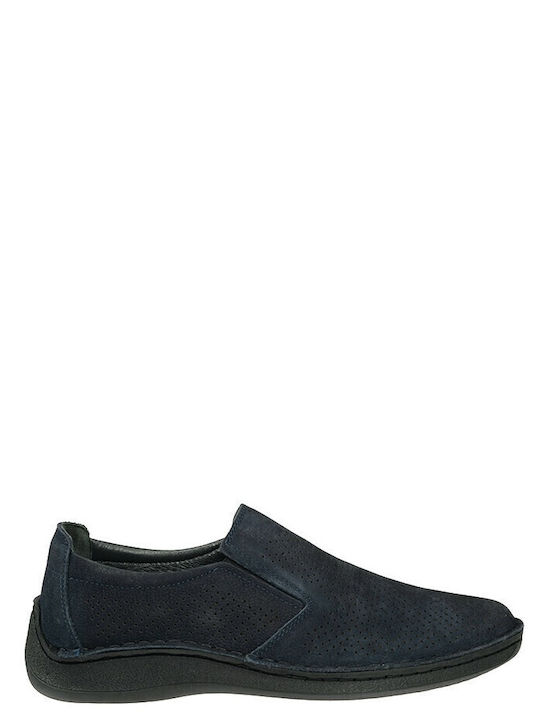 Δερμάτινα Ανδρικά Casual Παπούτσια Navy