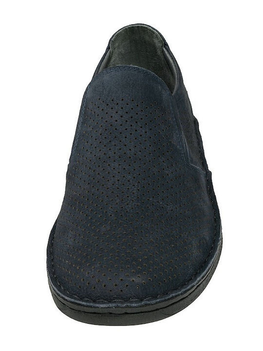 Δερμάτινα Ανδρικά Casual Παπούτσια Navy