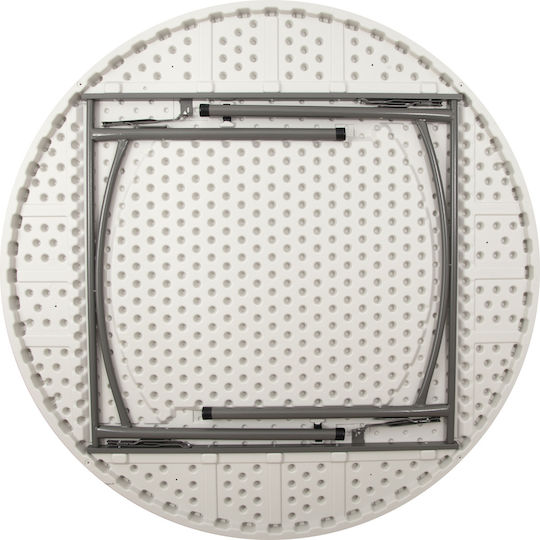 Tisch Zusammenklappbar 15524 Weiß 152x152x76cm