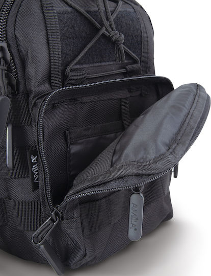 AMILA TACTICAL Military Pouch Chest Black 7lt