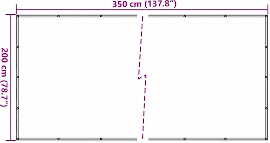 vidaXL Δίχτυ Αποσκευών Αυτοκινήτου 200x200cm Πράσινο