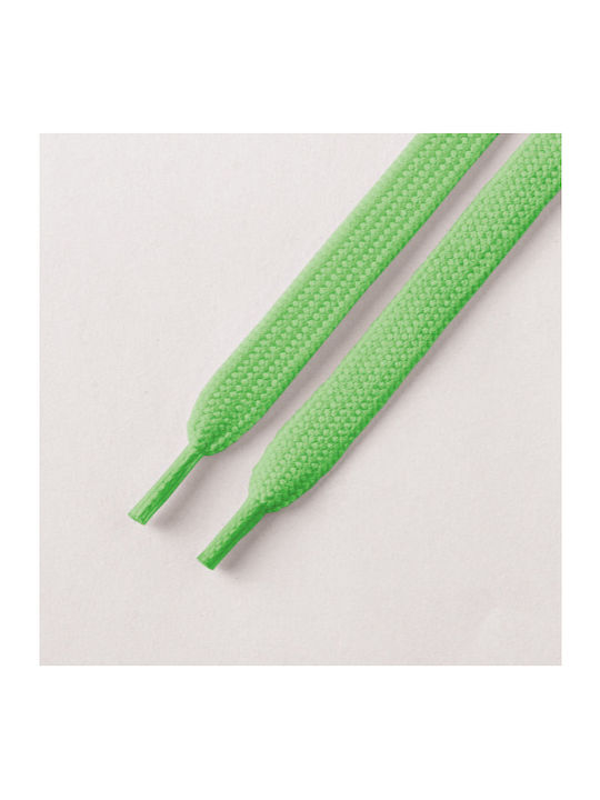 Bergal Sneaker Laces Neon N.green 075cm Φωσφοριζε Κορδονια Πλακε 75 Εκατοστα Χρωμα Ανοιχτο Πρασινο Πλάτος 7 Mm Κατασκευασμένο Ανθεκτικό Πολυεστέρα