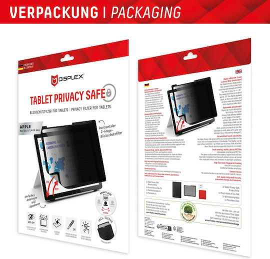 Displex Privacy Safe Film Ipad 10,2 7 8 9 Gen