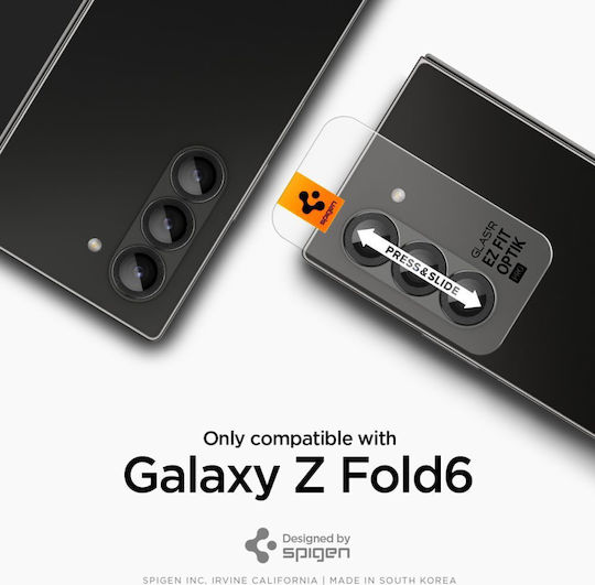 Spigen Optik Pro EZ Fit Camera Protection Tempered Glass Black for the Galaxy Z Fold 6