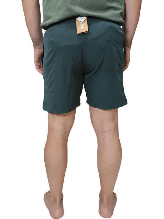 Double Men's Swimwear Bermuda Forest Green Melange