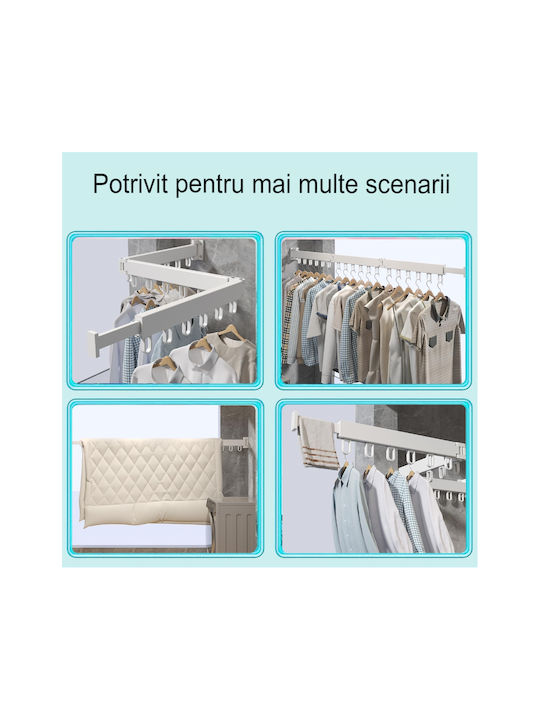 Calea ferată de Baie Simplă De Perete ​114x114cm Albă