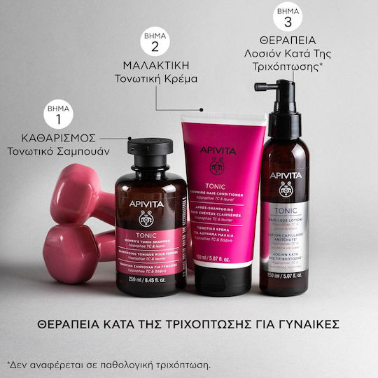 Apivita Tonic Hippophae TC & Laurel Шампоан против Косопад за Всички Типове Коса 250ml