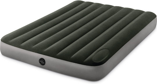 Intex Air Mattress Double with Integrated Pump Downy 191x137x25cm Gray