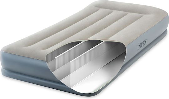 Intex Air Mattress Single with Integrated Electric Pump Mid-Rise Twin 191x99x30cm
