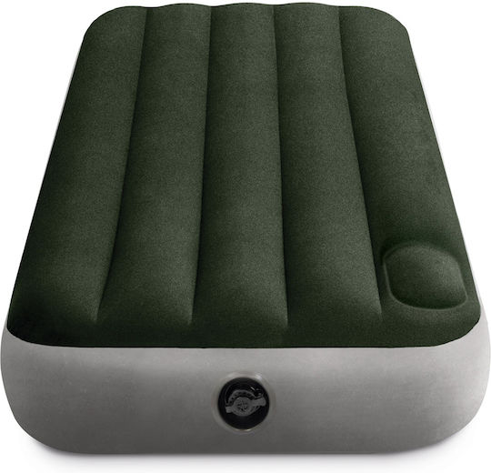 Intex Inflatable Sleeping Mattress Single with Built-in Pump Downy 191x76x25εκ.