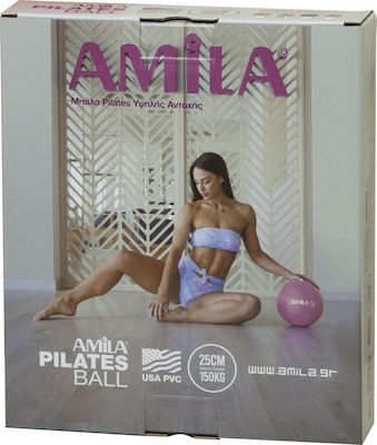 Amila Mini Übungsbälle Pilates 25cm 0.2kg in Rot Farbe