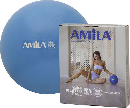 AMILA Mini Ball Pilates 19cm 0.15kg in Blue Color