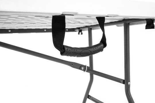 Escape Table for Camping Foldable in Case 153x76x74cm White