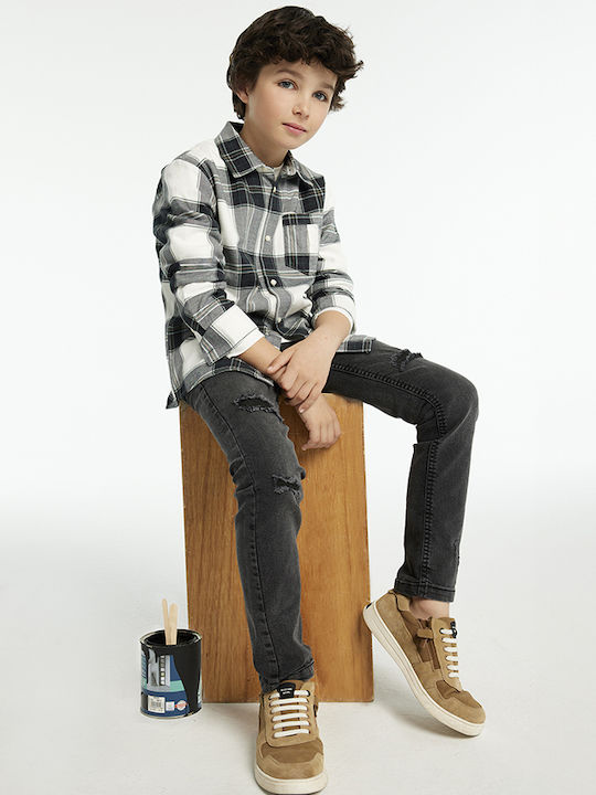 Kinder Schlaghose Jeans Grau